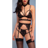 Chilirose Ensemble Alma 4 Pièces Noir